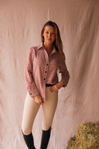 Kaley | Seersucker Gingham Button Down | Cherry Pie
