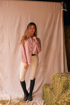 Kaley | Seersucker Gingham Button Down | Cherry Pie