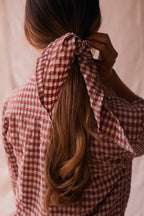 Kaley | Seersucker Gingham Button Down | Cherry Pie
