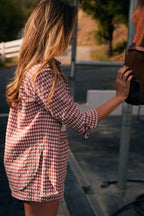 Kent | Cherry Check Cotton Boxer Short | Red Gingham