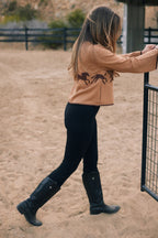 Parker | Cropped Equestrian Sweater | Wild Horses