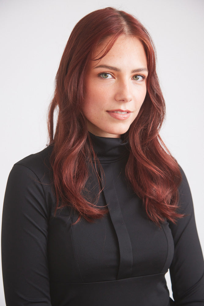 Haley | UV Riding Base-layer  | Turtleneck Sun-shirt | Black