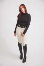Haley | UV Riding Base-layer  | Turtleneck Sun-shirt | Black