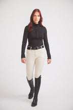 Haley | UV Riding Base-layer  | Turtleneck Sun-shirt | Black