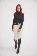 Haley | UV Riding Base-layer  | Turtleneck Sun-shirt | Black