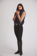 Mia | Water-Resistant Down Riding Vest | Navy