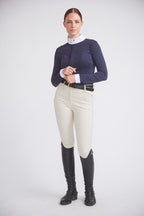 Isabel 2.0 | Long-sleeve Equestrian Show Shirt | UV Lightweight Fabric | Navy