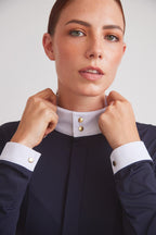 Isabel 2.0 | Long-sleeve Equestrian Show Shirt | UV Lightweight Fabric | Navy