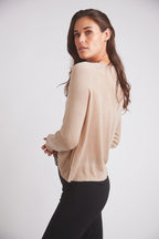 Theo | Lightweight Warm-Up Riding Sweater | Oat