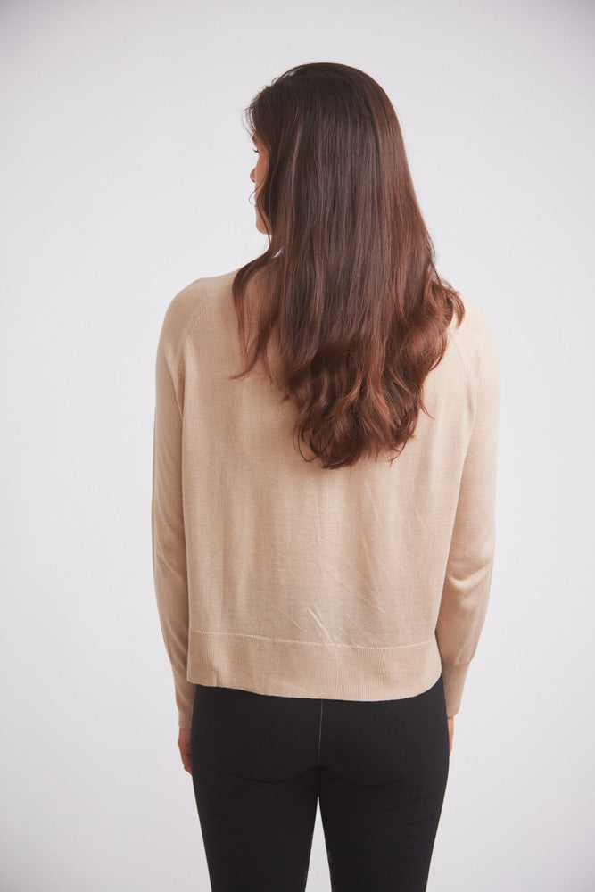 Theo | Lightweight Warm-Up Riding Sweater | Oat