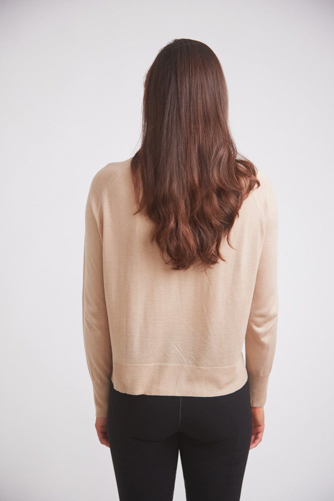 Theo | Lightweight Warm-Up Riding Sweater | Oat
