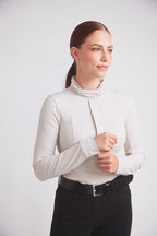 Haley | UV Riding Base-layer | Turtleneck Sun-shirt | Stone