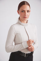 Haley | UV Riding Base-layer | Turtleneck Sun-shirt | Stone