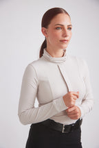 Haley | UV Riding Base-layer | Turtleneck Sun-shirt | Stone