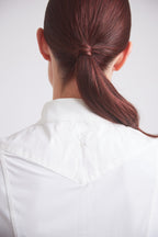 Coco | Cap-sleeve Equestrian Show Shirt | Lightweight UV Fabric | Ivory