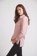 Jessica II | Gingham Equestrian Button-Down Shirt | Cinnamon