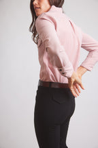 Jessica II | Gingham Equestrian Button-Down Shirt | Cinnamon