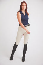 Cameron | Sleeveless Zip Riding Top | Deep Navy