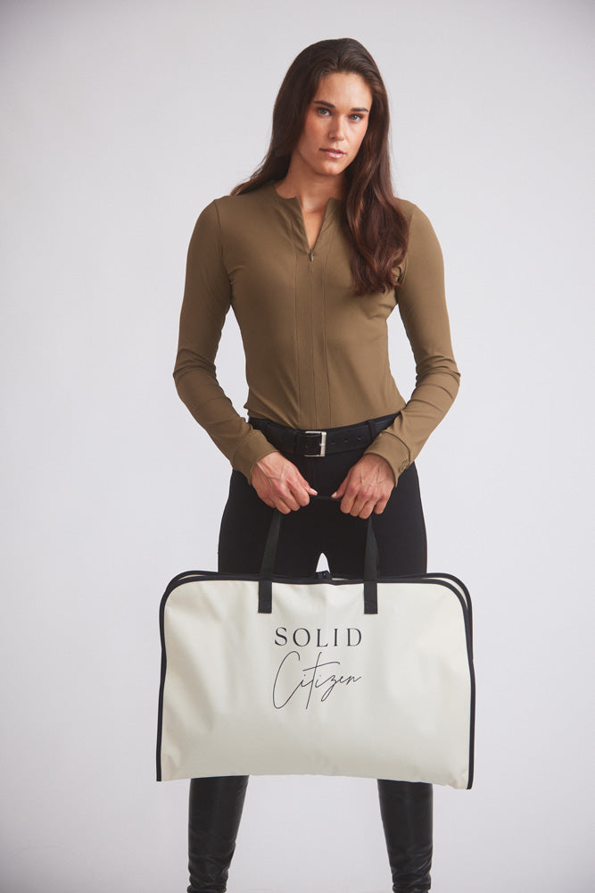 Carol | Performance Crewneck Riding Top | Force Rib