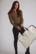 Carol | Performance Crewneck Riding Top | Force Rib