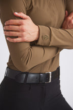 Carol | Performance Crewneck Riding Top | Force Rib