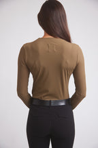 Carol | Performance Crewneck Riding Top | Force Rib