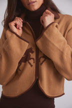 Parker | Cropped Equestrian Sweater | Wild Horses