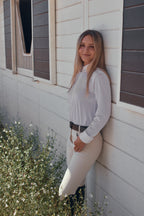 Stella | High Performance Honeycomb Mesh | Long Sleeve Show-shirt | White