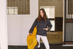 Bowie | Barn Jacket | Durable Satin Quilt | Navy Plaid
