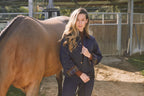 Bowie | Barn Jacket | Durable Satin Quilt | Navy Plaid