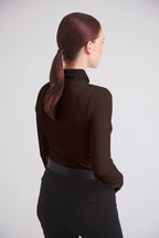 Haley | UV Riding Base-layer | Turtleneck Sun-shirt | Espresso
