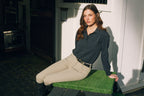 Kelly | Technical Sport Pique | Recycled Nylon | Long Sleeve Polo | Black
