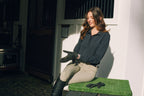 Kelly | Technical Sport Pique | Recycled Nylon | Long Sleeve Polo | Black