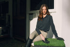 Kelly | Technical Sport Pique | Recycled Nylon | Long Sleeve Polo | Black