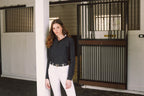 Kelly | Technical Sport Pique | Recycled Nylon | Long Sleeve Polo | Black