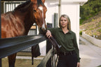 Kelly | Technical Sport Pique | Recycled Nylon | Long Sleeve Polo | Olive