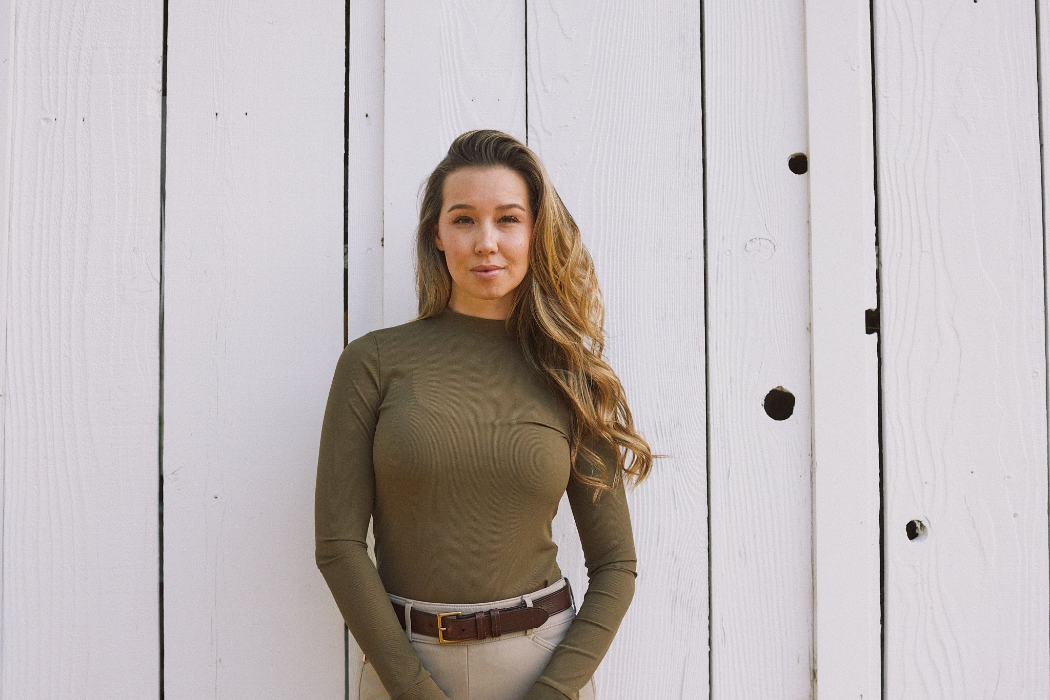Mel Mock Neck | Italian Rib | Long Sleeve Schooling Top | Force
