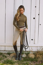 Mel Mock Neck | Italian Rib | Long Sleeve Schooling Top | Force