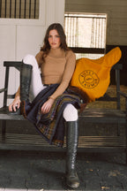 Mel Mock Neck | Italian Rib | Long Sleeve Schooling Top | Leather