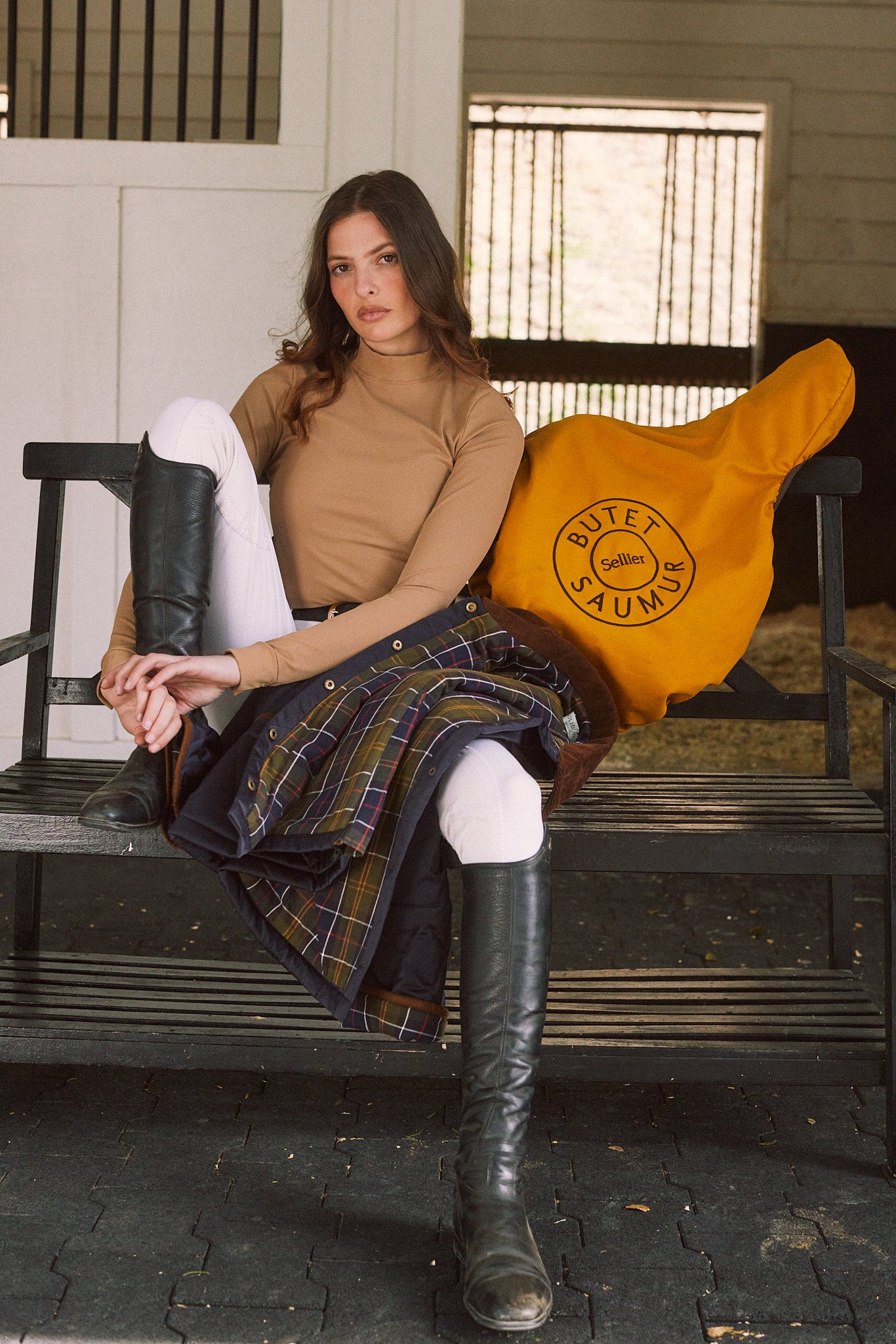Mel Mock Neck | Italian Rib | Long Sleeve Schooling Top | Leather