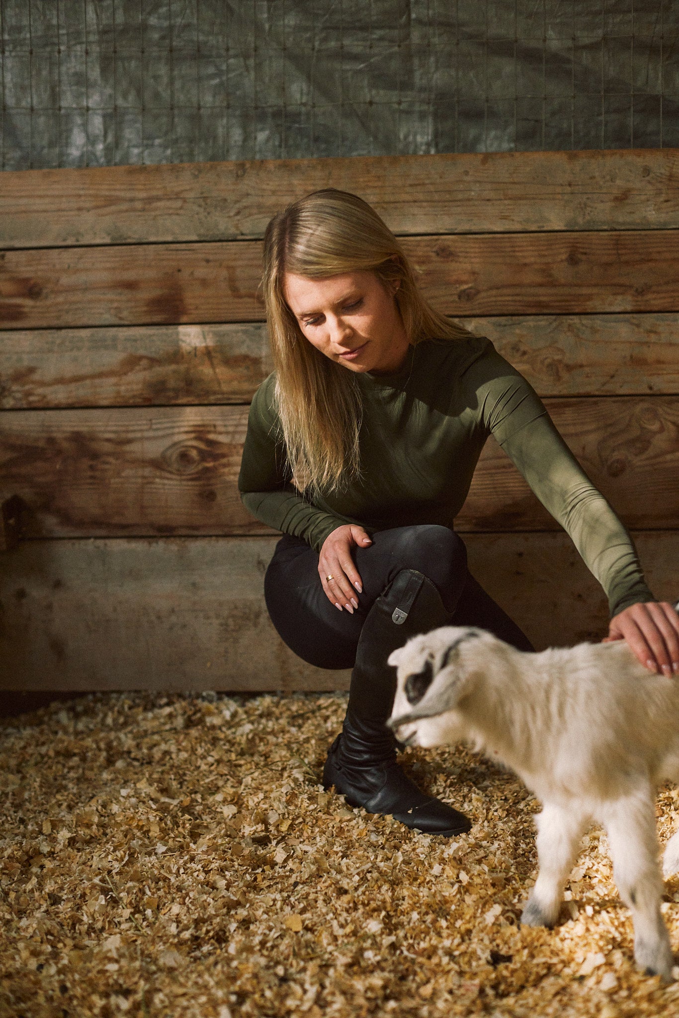 Mel Mock Neck | Feather Air | Long Sleeve Schooling Top | Olive