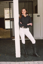 Stella | High Performance Honeycomb Mesh | Long Sleeve Show-shirt | Black