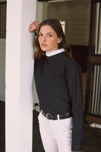 Stella | High Performance Honeycomb Mesh | Long Sleeve Show-shirt | Black