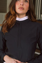 Stella | High Performance Honeycomb Mesh | Long Sleeve Show-shirt | Black