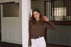 Stella | High Performance Honeycomb Mesh | Long Sleeve Show-shirt | Cocoa