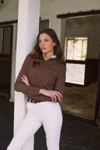 Stella | High Performance Honeycomb Mesh | Long Sleeve Show-shirt | Cocoa