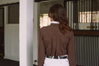 Stella | High Performance Honeycomb Mesh | Long Sleeve Show-shirt | Cocoa