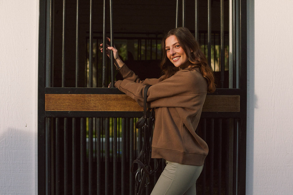 Whitney | Cotton Whipstitch | Over-sized Crewneck Sweatshirt | Teddy