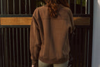Whitney | Cotton Whipstitch | Over-sized Crewneck Sweatshirt | Teddy