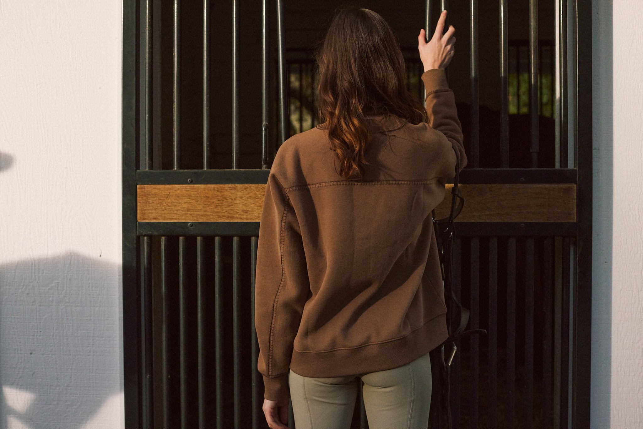 Whitney | Cotton Whipstitch | Over-sized Crewneck Sweatshirt | Teddy